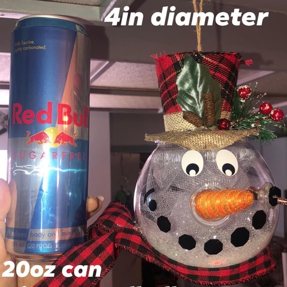 Snowman globe (terrarium planter) - Picture 4 of 4